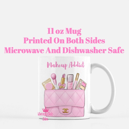 Pink Chanel Bag Makeup11 Coffee Mug-