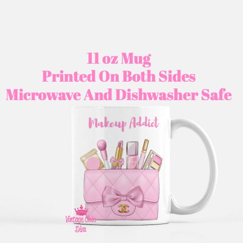 Pink Chanel Bag Makeup12 Coffee Mug-