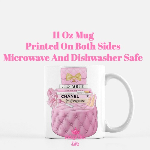 Pink Chanel Handbag Stool Set3 Coffee Mug-