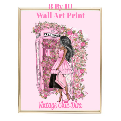 Pink Fashion Wall Art Print