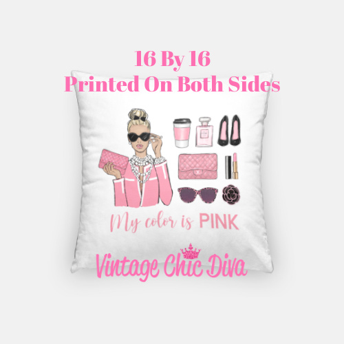 Pink Girl Boss1 Pillow Case-