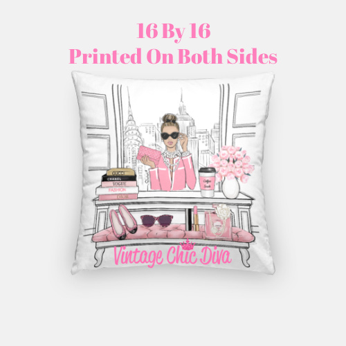 Pink Girl Boss6 Pillow Case-