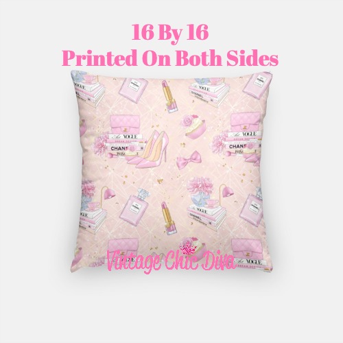 Pink Glam Chanel3 Pillow Case-