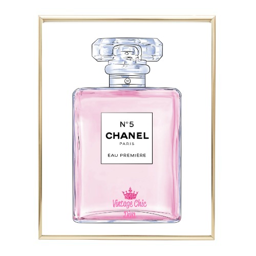 Pink Chanel No 5 Art Print