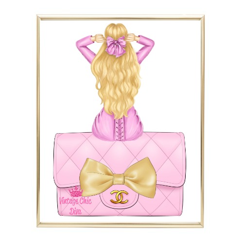 Pink Glam Fashion Girl Set 23 Wh Bg-
