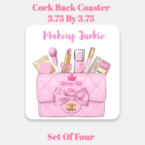 Pink Glam Handbag Makeup Set7 Coaster-