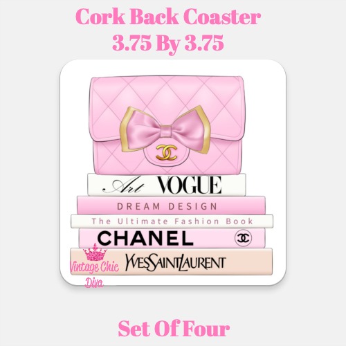 Pink Glam Set8 Coaster-