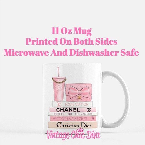 Pink Love Chanel Starbuck Set15 Coffee Mug-