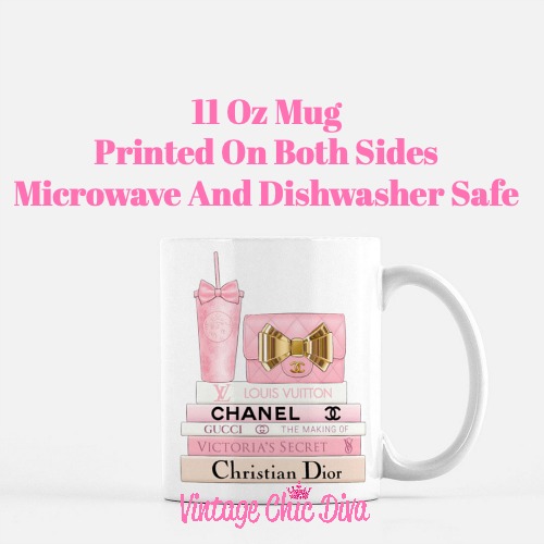 Pink Love Chanel Starbuck Set17 Coffee Mug-