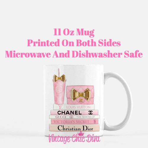 Pink Love Chanel Starbuck Set19 Coffee Mug-