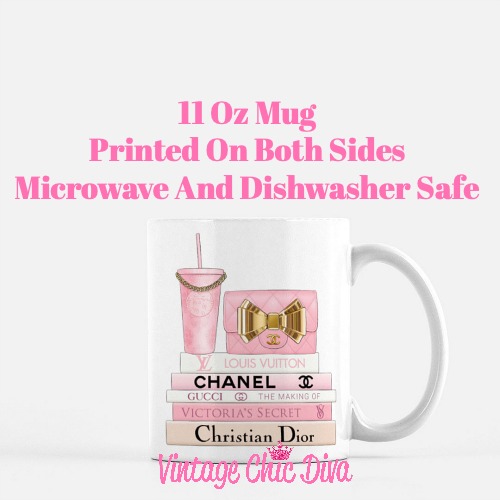 Pink Love Chanel Starbuck Set20 Coffee Mug-