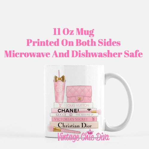 Pink Love Chanel Starbuck Set24 Coffee Mug-