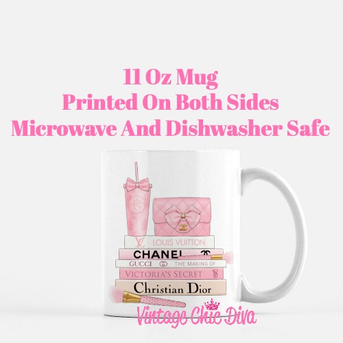 Pink Love Chanel Starbuck Set27 Coffee Mug-