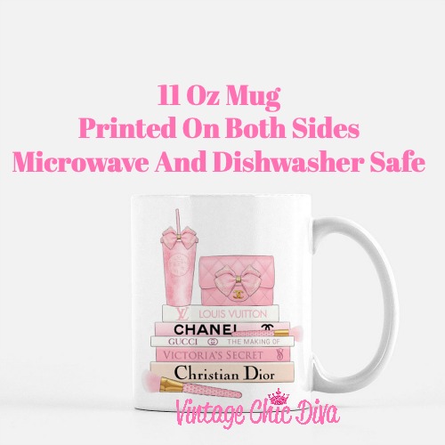 Pink Love Chanel Starbuck Set28 Coffee Mug-