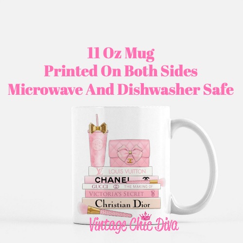 Pink Love Chanel Starbuck Set29 Coffee Mug-