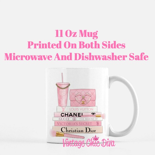 Pink Love Chanel Starbuck Set30 Coffee Mug-