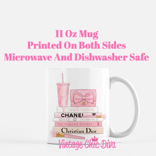 Pink Love Chanel Starbuck Set31 Coffee Mug-