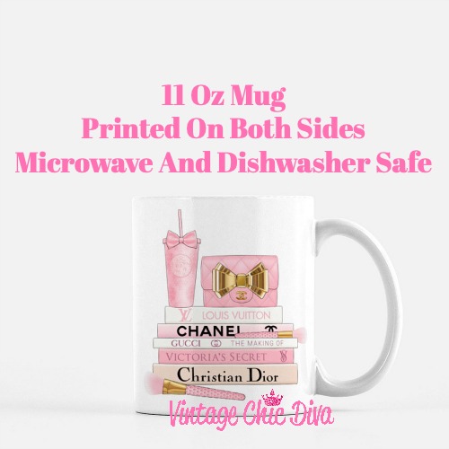 Pink Love Chanel Starbuck Set37 Coffee Mug-