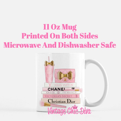 Pink Love Chanel Starbuck Set39 Coffee Mug-
