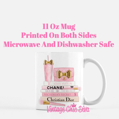 Pink Love Chanel Starbuck Set39 Coffee Mug-