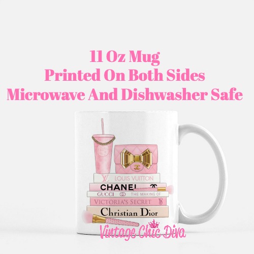 Pink Love Chanel Starbuck Set40 Coffee Mug-