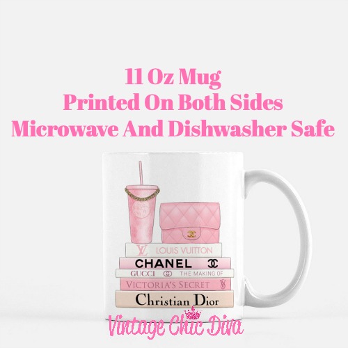 Pink Love Chanel Starbuck Set5 Coffee Mug-
