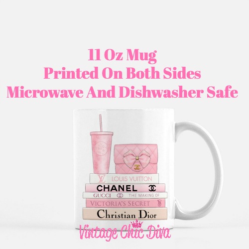 Pink Love Chanel Starbuck Set6 Coffee Mug-