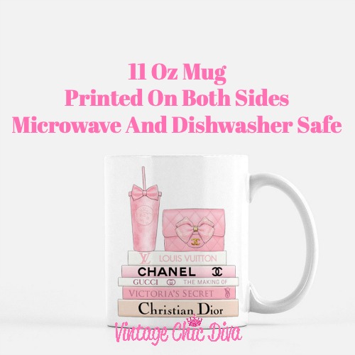 Pink Love Chanel Starbuck Set7 Coffee Mug-
