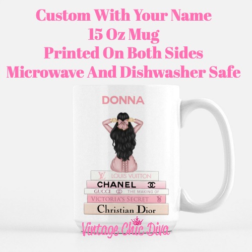 Pink Love Fashion Girl11 Coffee Mug-