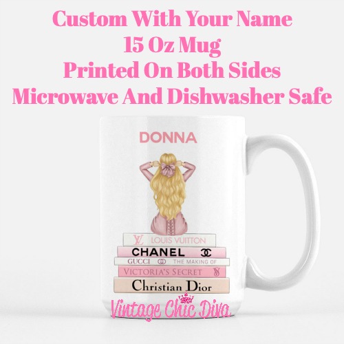 Pink Love Fashion Girl12 Coffee Mug-
