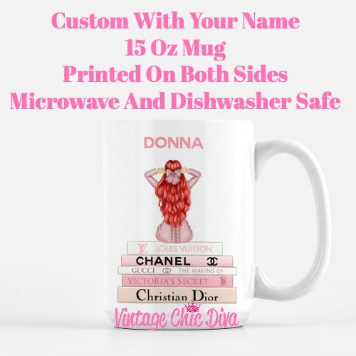 Pink Love Fashion Girl13 Coffee Mug-