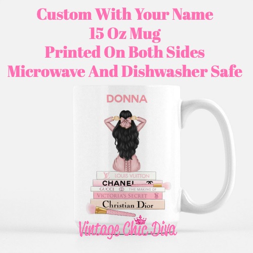 Pink Love Fashion Girl16 Coffee Mug-