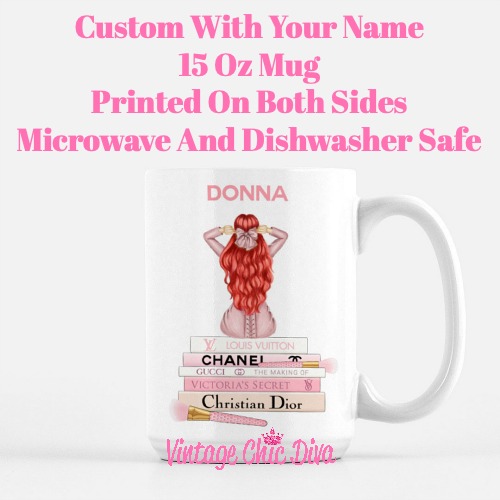 Pink Love Fashion Girl18 Coffee Mug-