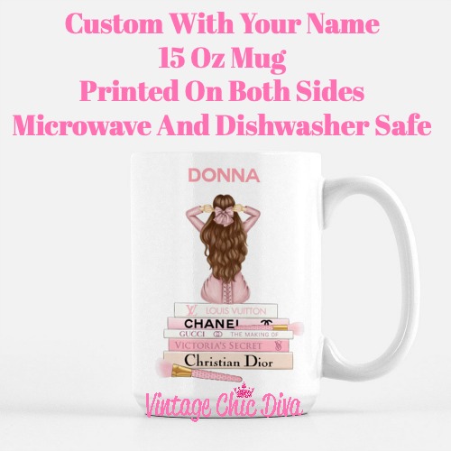 Pink Love Fashion Girl19 Coffee Mug-