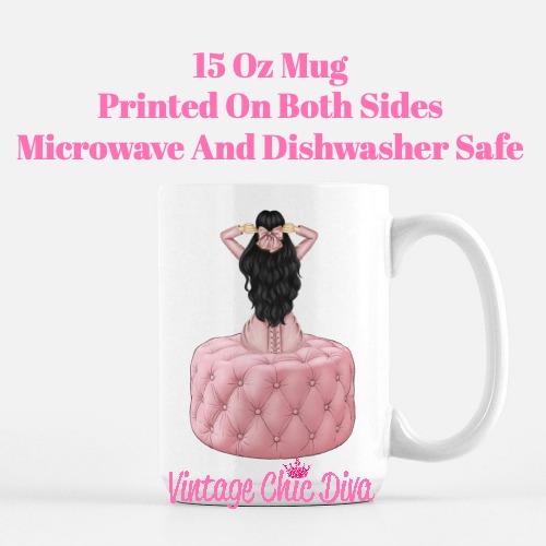 Pink Love Fashion Girl21 Coffee Mug-