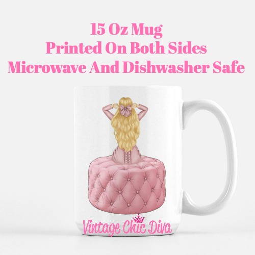 Pink Love Fashion Girl22 Coffee Mug-