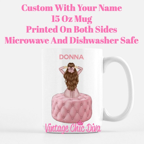 Pink Love Fashion Girl29 Coffee Mug-