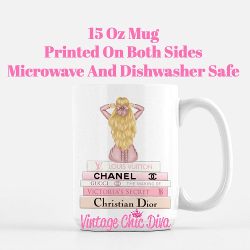 Pink Love Fashion Girl7 Coffee Mug-