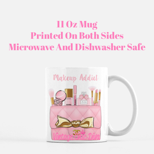 Pink Love Makeup Bag12 Coffee Mug-