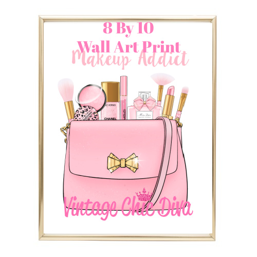 Makeup Bag Fashion Wall Art Print