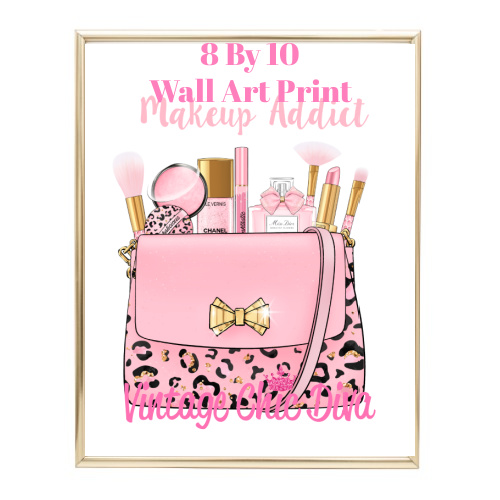 Makeup Bag Fashion Wall Art Print