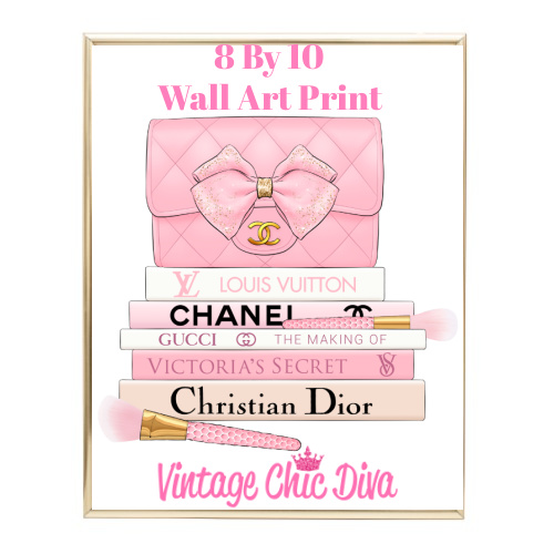 Louis Vuitton Lips Fashion Wall Art Print