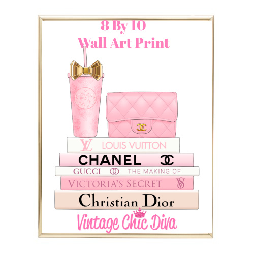 chanel louis vuitton gucci wall decor