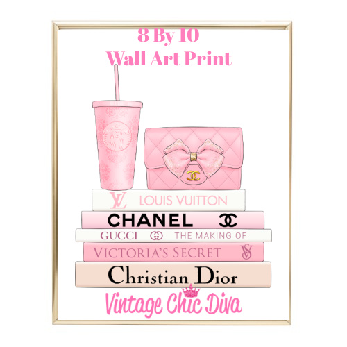 Pink Fashion Wall Art Print