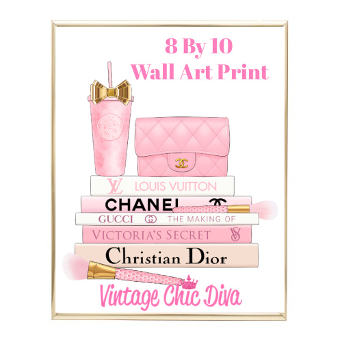 Pink Fashion Wall Art Print