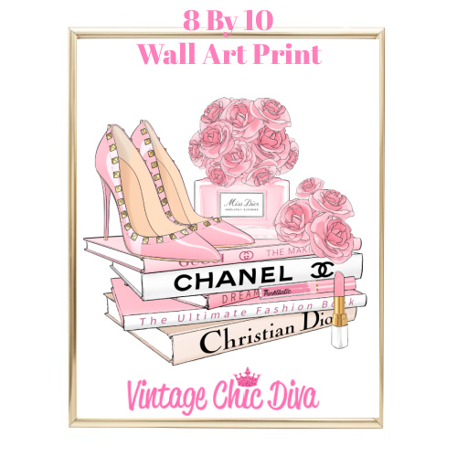 Pink Fashion Wall Art Print