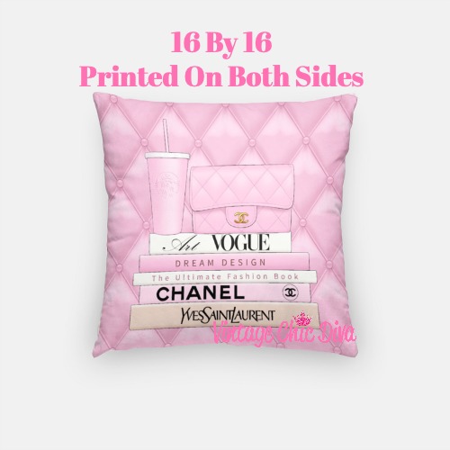 Pink Starbucks Set1 Pillow Case-