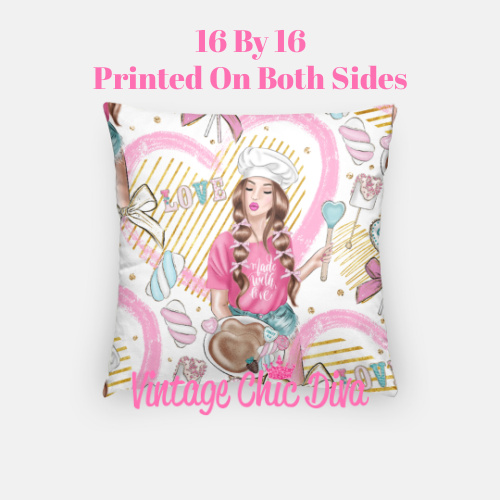 Pink Sweet Fashion17 Pillow Case-
