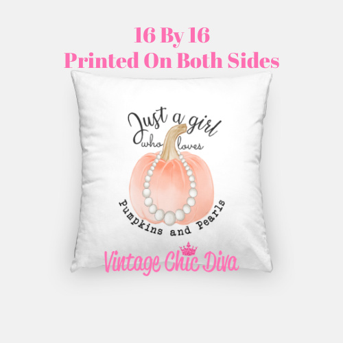 Pumpkin Pearls Pillow Case-