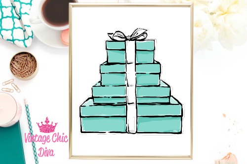 Tiffany Boxes White Background-